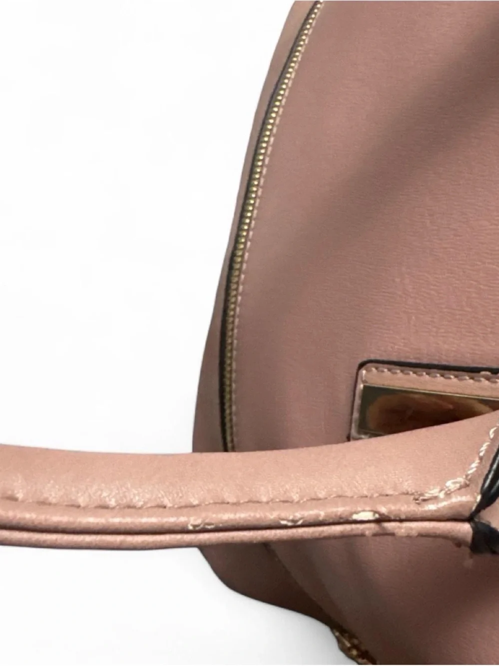 Michael Kors Blush Pink Dome Satchel with Gold Hardware